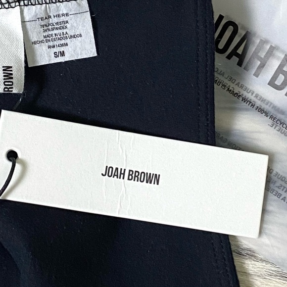 JOAH BROWN BANDEAU BRA, BLACK SZ S/M - Picture 7 of 7